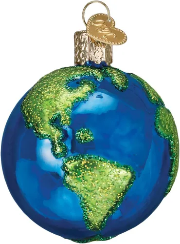 Miniatura 8 de Old World Christmas - Adorno de vidrio soplado de Marte para árbol de Navidad, decoración de vacaciones hecha a mano, colección del espacio exterior