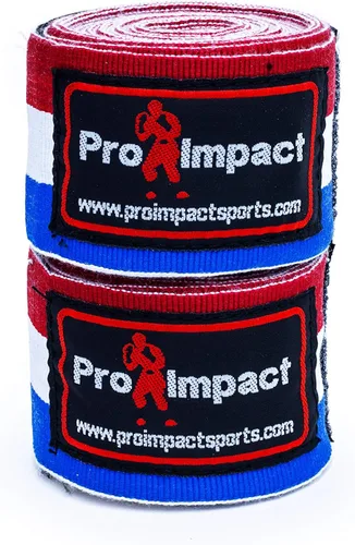 Miniatura 2 de 180 pulgadas estilo mexicano Vendas de mano para boxeo – Soporte elástico para muñeca y nudillo para MMA, Muay Thai, Kickboxing, bolsa pesada