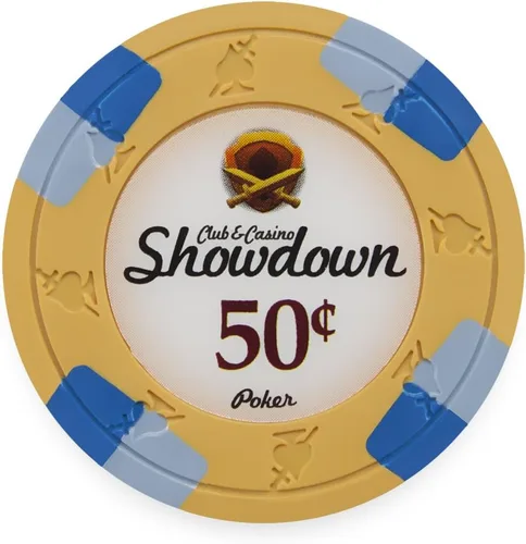 Miniatura 7 de Claysmith Gaming Paquete de 50 fichas de póquer Showdown, compuesto de arcilla pesada de 0.48 oz