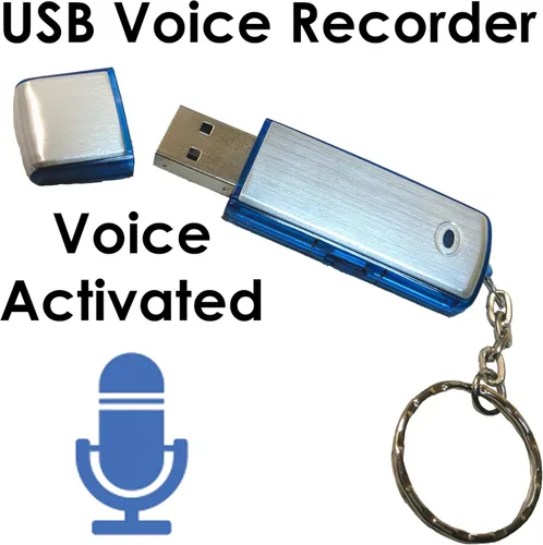 Miniatura 2 de Spy Spot Grabadora de audio USB activada por voz, grabadora de voz digital de 4 GB con detección de sonido, capacidad de almacenamiento de 48 horas