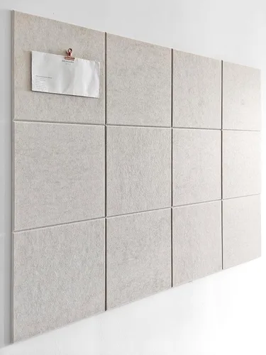 Miniatura 43 de Tabla de corcho alternativa de 24 x 36 pulgadas, paquete de 6 azulejos de pared de fieltro con pestañas adhesivas extraíbles seguras, tableros