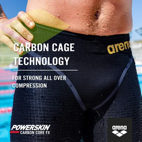 Miniatura 5 de ARENA Traje de baño estándar Powerskin Carbon Core Fx Jammers Racing para hombre