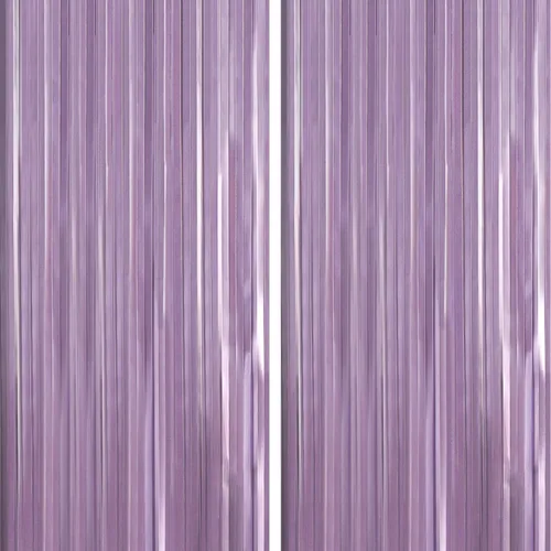Miniatura 14 de Cortina de papel de aluminio PartyWoo 2 piezas, 3.3x6.6 pies de oropel marrón metálico, cortinas de flecos de papel de aluminio, decoraciones