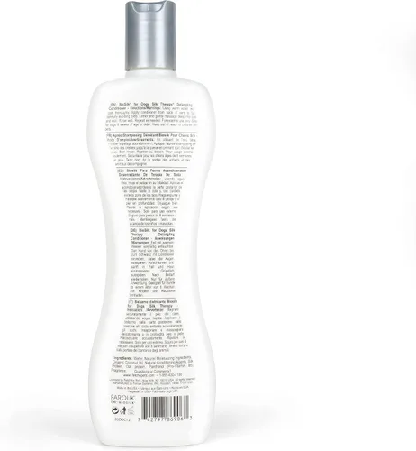 Miniatura 5 de BioSilk Acondicionador desenredante para perros Silk Therapy - Desenredante hidratante para desenredar, acondicionar el cabello enmarañado