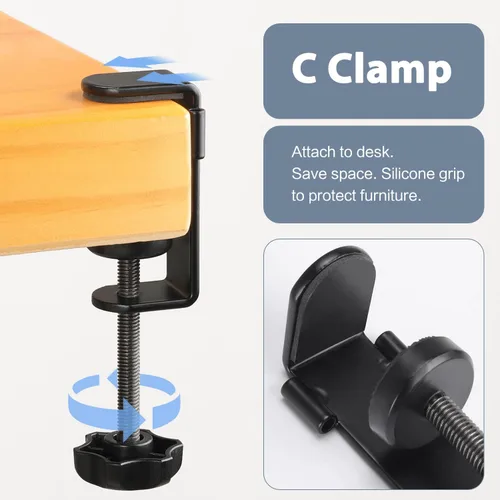 Miniatura 5 de Organizador de Escritorio con Clip para Escritorio Portavasos Portalápices para Almacenamiento de Escritorio Bebidas Soporte para Teléfono