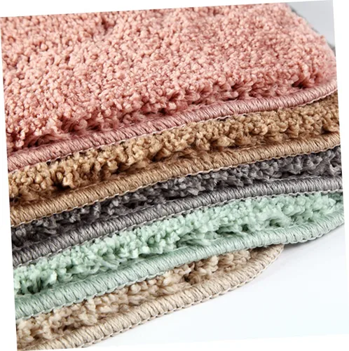 Miniatura 5 de Luxshiny Alfombra de baño, antideslizante, resistente al deslizamiento, alfombra de felpa para baño, alfombra de pasillo de baño, alfombra de Verde