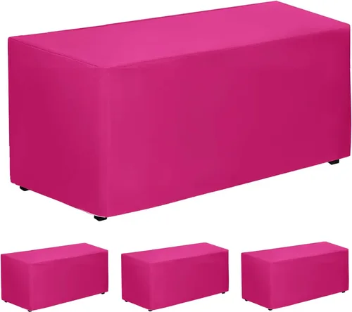 Miniatura 30 de PLOYMONO - Juego de 2 manteles ajustables, mantel de longitud hasta el suelo para mesa rectangular de 4 pies (122x61 cm) de poliéster, ideal