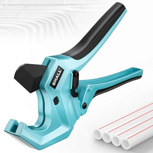 SHALL Cortador de Tubo de PVC, Corta hasta 2-1/2 Pulgadas, Herramienta de Corte de Tubo de Ratón de Aluminio de Alta Resistencia para PVC, PPR, PE,