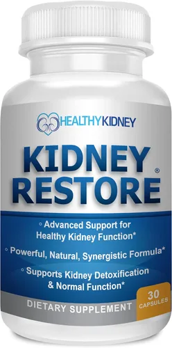 Kidney Restore: Suplemento de salud renal, fórmula de desintoxicación y reparación de limpieza renal por Renal Expert con trasplante,