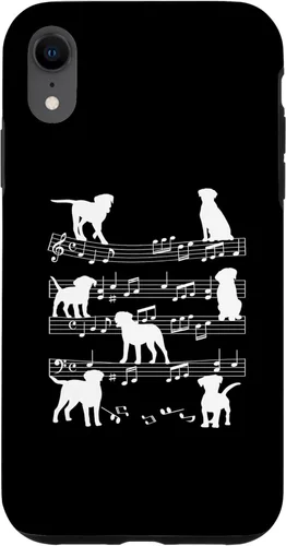 Miniatura 24 de iPhone 11 Músico Perro Jugando en Notas Musicales Amante de la Música Piano Case