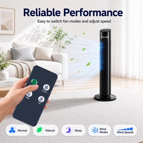 Miniatura 6 de ZWP Mando a distancia de repuesto compatible con ventilador de torre digital Holmes 36" 32510021