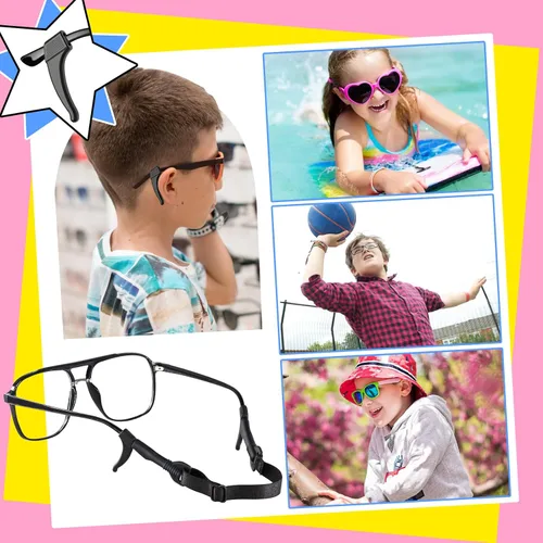 Miniatura 7 de SMARTTOP kids eye glass Strap with storage box No Tail sunglass Strap Eyeglass Holder Around Neck-Adjustable Eyewear Retainer