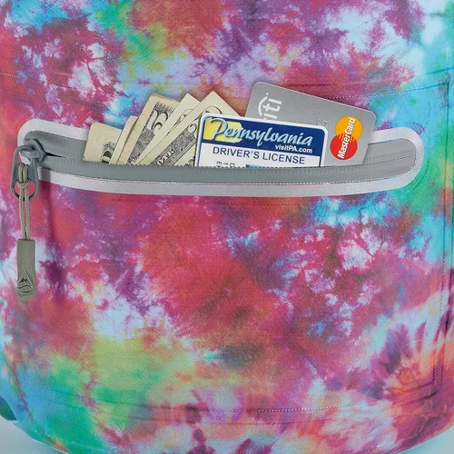 Miniatura 4 de Skog Å Kust DrySak - Bolsa impermeable con tapa enrollable para viajes y al aire libre - tamaños de 5, 10 y 20 litros Teñido anudado