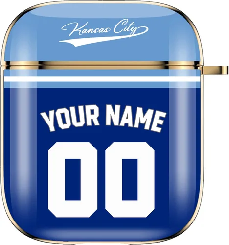 Miniatura 23 de Funda de béisbol personalizada con nombre y número para Apple AirPods de 2ª y 1ª generación, Arizona personalizada para fanáticos de los deportes