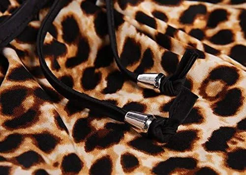 Miniatura 7 de Kafeimali - Pantalones cortos de verano para mujer, diseño de leopardo