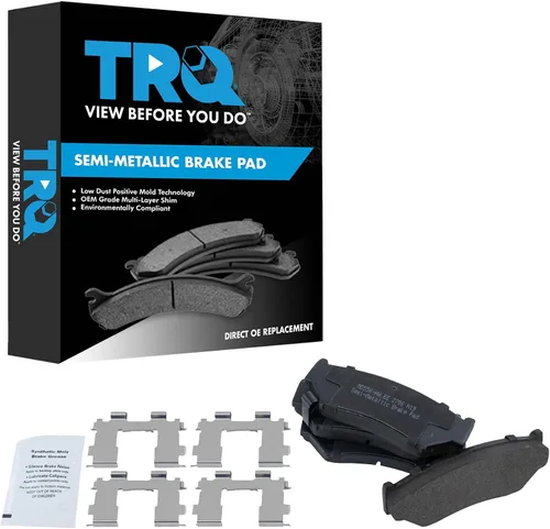 Miniatura 191 de TRQ Pastillas de freno delanteras semi metálicas compatibles con Ford Expedition 2018-2021 F-150 2018-2020 Lincoln Navigator 2018-2022
