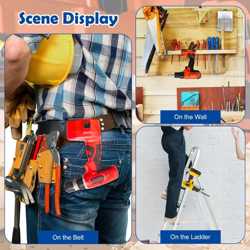 Miniatura 7 de 10 clips para cinturón para Dewalt, kit de clips de herramientas de taladro de acero inoxidable 304 con tornillos para Dewalt N268241 apto