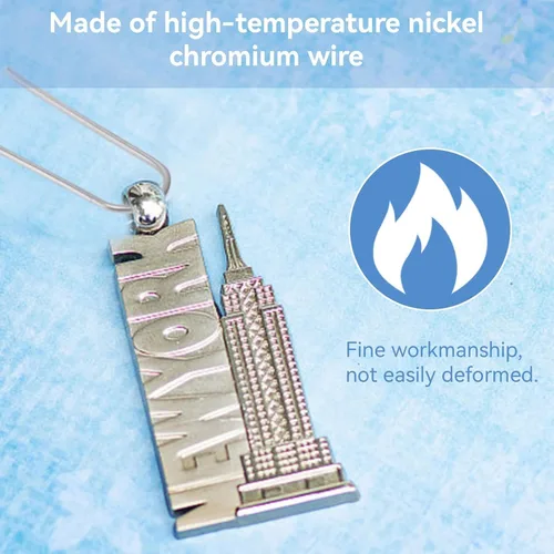 Miniatura 4 de 200 anillos de salto de alambre de nicrom de alta temperatura, ganchos en U para fusión de vidrio y cerámica, alambre de alto fuego de aleación
