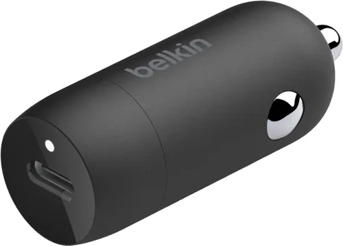 Belkin Boost↑Charge™ Cargador compacto de coche rápido de 30 W con puerto de entrega de energía USB-C para iPhone 16, 16 Pro, 15, 15 Pro, Galaxy