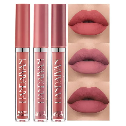Miniatura 15 de BestLand Juego de 3 lápices labiales líquidos rojos atrevidos, seductores, brillo de labios mate de larga duración, impermeable, alto pigmento a