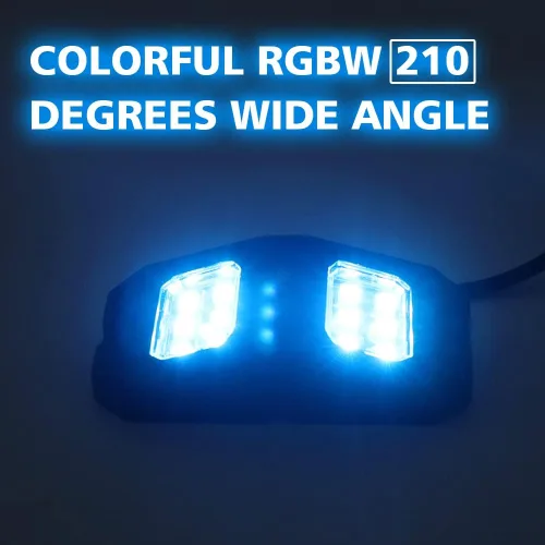 Miniatura 2 de SUNPIE 4 cápsulas de luces RGBW mejoradas de 210 grados de ángulo amplio con modo APP/voz, modo música, control automático, kit de luces de neón