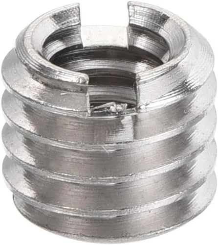 Miniatura 4 de uxcell Adaptador de tornillo de conversión macho de 1/4" hembra a 3/8" de altura de 0.31 pulgadas para trípode de cámara de acero de aleación