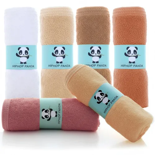 Miniatura 32 de HIPHOP PANDA Toallitas para bebé, rayón hecho de bambú - 2 capas ultra suaves y absorbentes, toalla facial de baño para recién nacidos - toallitas