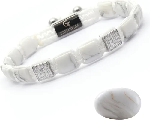 Miniatura 9 de Pulsera de cuentas planas de la colección GT, pulseras ajustables de gemas para hombres