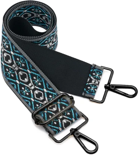 Miniatura 142 de ZOOEASS Hebillas de níquel Correa ancha para el hombro ajustable de repuesto para cinturón de pistola, hebilla de guitarra estilo bandolera