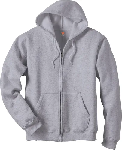 Miniatura 4 de Hanes - Sudadera EcoSmart con capucha y cremallera frontal hecha de una mezcla de algodón y vellón, de peso medio, para hombres