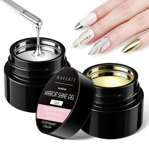 Miniatura 13 de Makartt Arte de Uñas en Gel 3D: Gel de Escultura 3D para Arte de Uñas, Polvo de Uñas Cromado Espejo, Esmaltes en Gel, Tallado, Pintura Metálica 3D