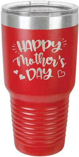Miniatura 17 de Taza de viaje con texto en inglés "HAPPY MOTHERS DAY 30 oz Drink Tumbler with Straw " grabado con láser con divertidas citas " Compare con Yeti
