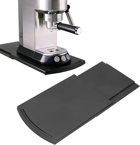 Miniatura 5 de Práctica bandeja deslizante, bandeja deslizante para cafetera, tostadora, encimera, deslizador móvil con ruedas giratorias suaves, bandeja para mesa