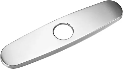 Cubierta de orificio para placa de cubierta para baño o fregadero de cocina, grifo mezclador de un solo orificio, acero inoxidable de 10 pulgadas,
