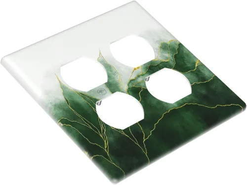 Miniatura 290 de Placa Decorativa de Pared de Granja Rústica con Cuerno de Madera para Puerta de Granero 1 Banda Duplex Cubiertas de Toma Eléctrica Soltera