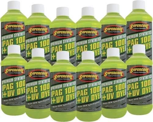 Miniatura 5 de TSI Supercool P100-8D Aceite PAG Viscosidad 100 con tinte U/V 8 onzas 1-Pack