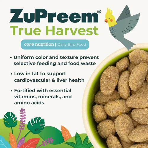 Miniatura 3 de ZuPreem Alimento Natural para Aves, Pellets de Alimento para Aves para Amazonas, Cacatúas y Guacamayos, ZuPreem Core Nutrition, Hecho en Estados