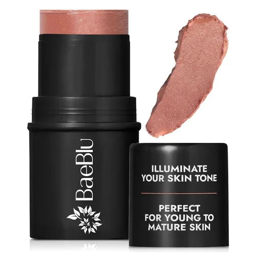 BaeBlu Tinte orgánico para mejillas, 100% natural vegano sin gluten, crema rubor en barra, fabricado en Estados Unidos, sangría