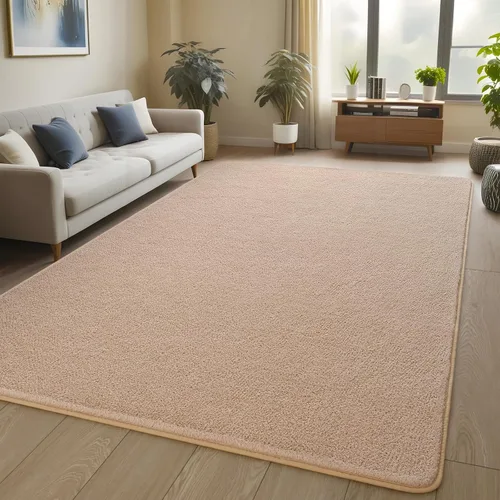 Miniatura 8 de Pettop - Alfombras para dormitorio y sala de estar, 6x9 Beige alfombras de espuma de memoria espesada para interiores, alfombra moderna estética