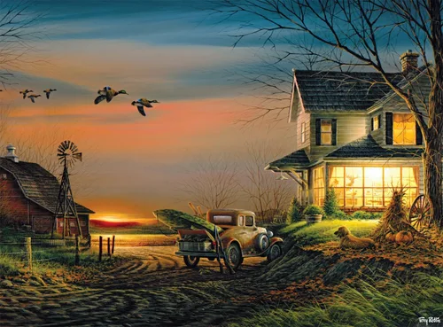 Miniatura 2 de Buffalo Games - Rompecabezas de 1000 piezas - Recuerdos especiales de Terry Redlin - Desafiantes rompecabezas de otoño y otoño para adultos - El