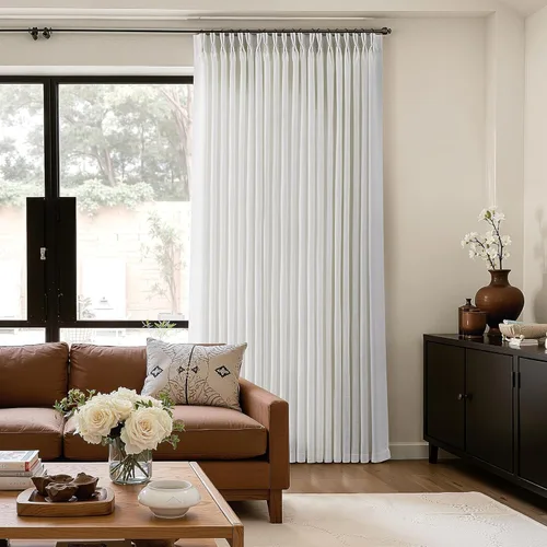 Miniatura 55 de Cortinas de lino plisadas