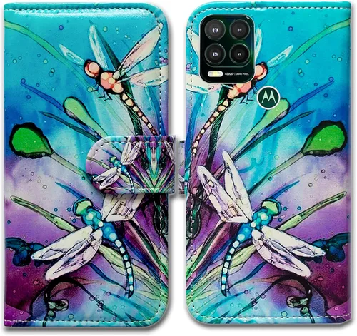 Miniatura 9 de Bcov Funda para Moto G Stylus 5G (no compatible con G Stylus 4G), funda de cuero con tapa y ranura para tarjetas y soporte para Motorola Moto G