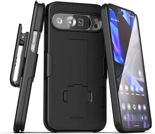 Miniatura 12 de Encased Funda para cinturón compatible con Pixel 8 con clip de funda y soporte (8)