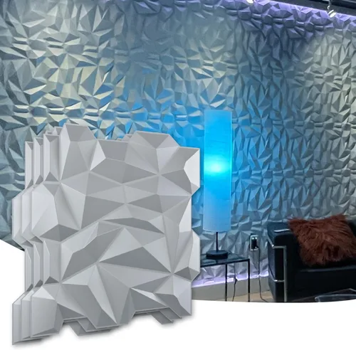Miniatura 19 de Art3d - Panel de pared ondulado, azul, 19.7 x 19.7 pulgadas (paquete de 12)