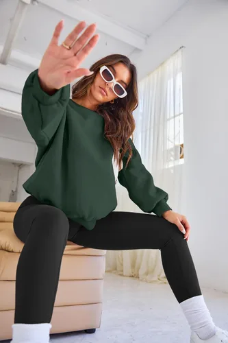 Miniatura 23 de EFAN Sudaderas de gran tamaño con cuello redondo Y2K para mujer, sudaderas con capucha para otoño, moda 2025, ropa para adolescentes y niñas, lindo