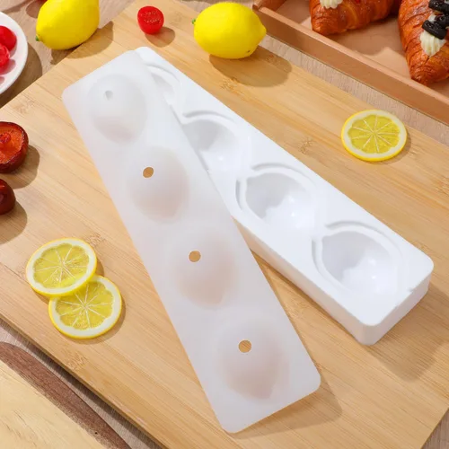 Miniatura 2 de DOITOOL Molde de silicona con forma de limón, moldes de limón de silicona para tartas 3D para hornear postre helado de gelatina