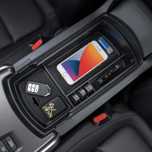PIMCAR Organizador de consola central para Honda Accord 2018 2019 2020 2021 2022 ABS - Caja de inserto de reposabrazos de material plástico, Accord