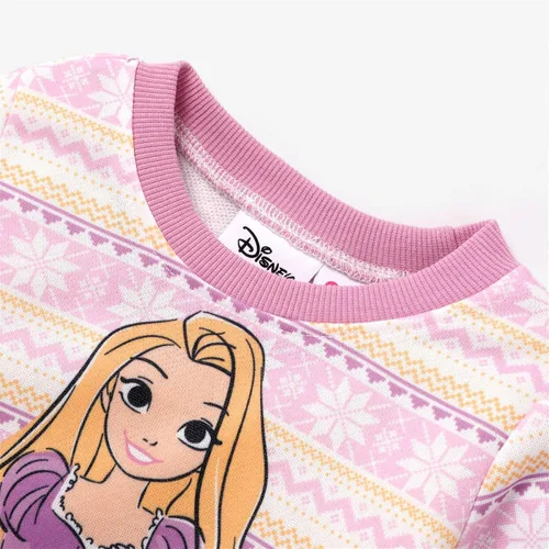 Miniatura 3 de Vestido de sudadera de manga larga con estampado de personajes de princesa Disney, para cumpleaños