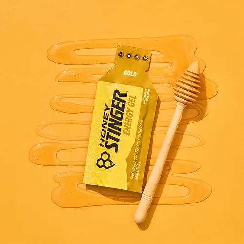Miniatura 4 de Honey Stinger Gold Energy Gel, sin gluten y sin cafeína, para ejercicio, correr y rendimiento, nutrición deportiva para el hogar y el gimnasio, pre
