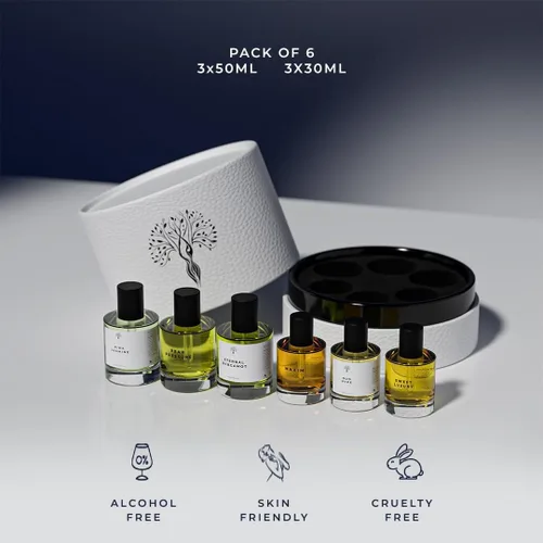 Miniatura 3 de Eternal perfume oils Set de regalo de 6 piezas exquisitas fragancias inspiradas en fragancias icónicas perfumes de larga duración para mujeres